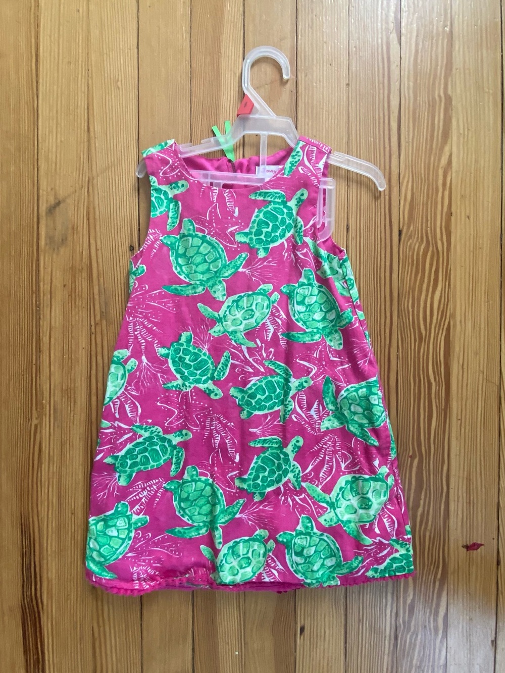 Tommy Bahama Pink Dress with Green Turtle Print